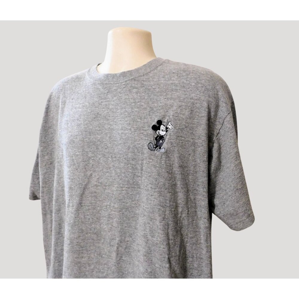 Vintage Mickey Unlimited Tee Shirt XL Gray Single Stitch Disney Classic